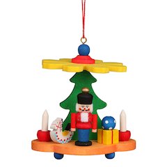 Ornament - Colorful Pyramid With Nutcracker