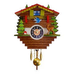 Battery-Operated Clock - Mini Size With Music/Chimes