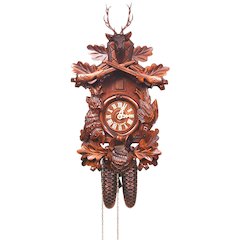 Cuckoo Clock, Carved With 8-Day Weight Driven Movement - Full Size