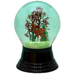 Snowglobe - Medium Doe With Tree