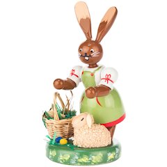 Easter Figure - Rabbit With Lamb