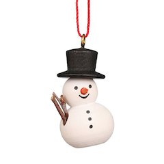Ornament - Snowman With Broom