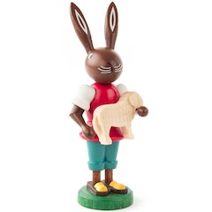 Easter Figure - Rabbit With Lamb