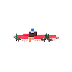 Wooden Toy - Village With Church