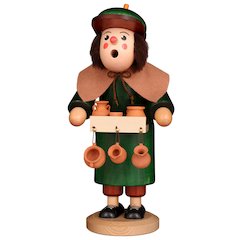 Smoker - Master Potter - 10.8"H X 4.9"W X 4.9"D
