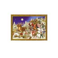 Advent - Santa And Sleigh