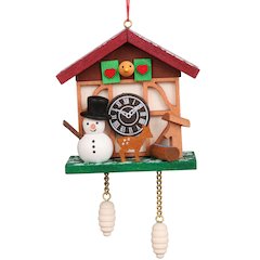Ornament - Cuckoo Clock Snowman