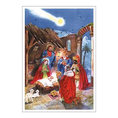 Advent - Nativity with shooTing star