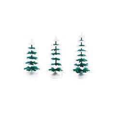 Winter Trees - Small Assortment Of 3 (8Cm, 9Cm And 11Cm)