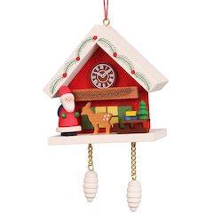 Ornament - Santa With Red Cuckoo