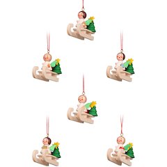 Ornament - Angel On Sleigh