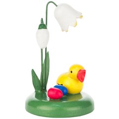 Easter Figure - Chick Under Flower