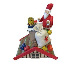 Incense Burner - Santa On Roof - Presents