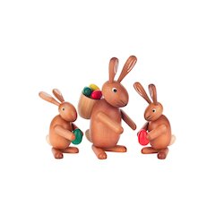 Easter Figures - Rabbit Family