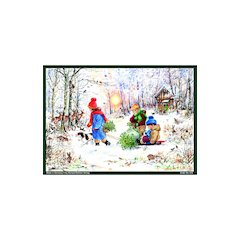Advent - Snowy Forest (With Envelope)