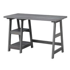 Designs2Go Trestle Desk with Shelves