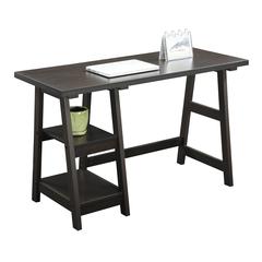 Designs2Go Trestle Desk with Shelves