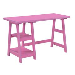 Designs2Go Trestle Desk with Shelves