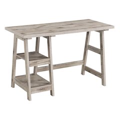 Designs2Go Trestle Desk with Shelves