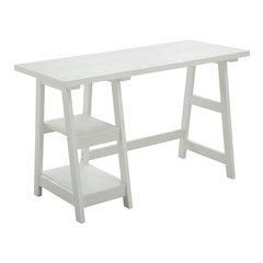 Designs2Go Trestle Desk with Shelves