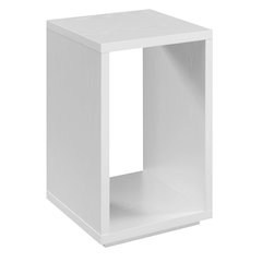 Northfield Admiral End Table with Shelf, White