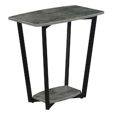 Graystone End Table with Shelf