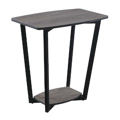 Graystone End Table with Shelf