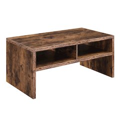 Northfield Admiral Deluxe Coffee Table with Shelves, Barnwood