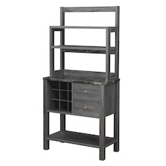 Newport 2 Drawer Serving Bar with Wine Rack and Shelves