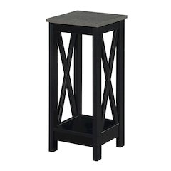 Oxford 2 Tier Plant Stand Cement/Black