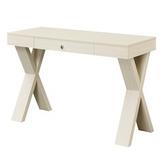 Newport 1 Drawer Desk, Ivory
