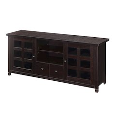 1 Drawer TV Stand with Storage Cabinets and Shelves for TVs up to 65 Inches