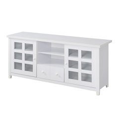 1 Drawer TV Stand with Storage Cabinets and Shelves for TVs up to 65 Inches