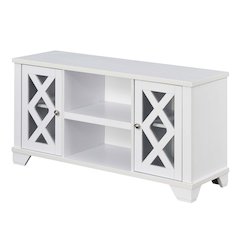 Gateway TV Stand with Storage Cabinets and Shelves for TVs up to 55 Inches