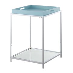Palm Beach End Table, Sea Foam