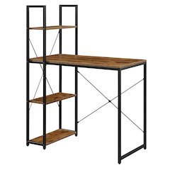 Designs2Go Office Workstation Desk with Shelves
