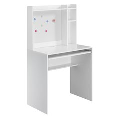 Designs2Go Student Desk with Magnetic Bulletin Board and Shelves