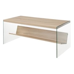 SoHo Glass Coffee Table with Shelf