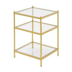 Wood Finish End Table with Smooth Surface and Sturdy Support