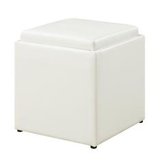 Park Avenue Single Ottoman with Stool and Reversible Tray