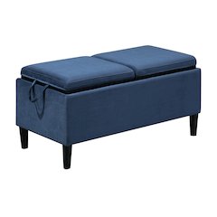 Designs4Comfort Magnolia Storage Ottoman with Trays