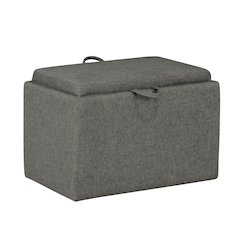 Designs4Comfort Accent Storage Ottoman with Reversible Tray
