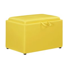 Accent Storage Ottoman with Reversible Tray