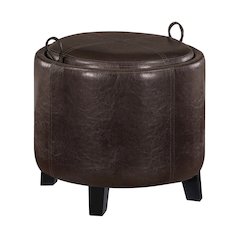 Designs4Comfort Oscar Storage Ottoman with Reversible Tray