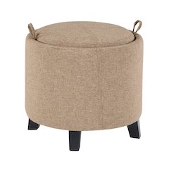 Designs4Comfort Oscar Storage Ottoman with Reversible Tray