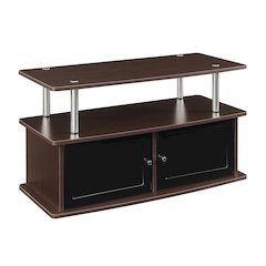 TV Stand with 2 Storage Cabinets and Shelf for TVs up to 40 Inches