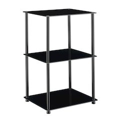 Designs2Go Classic Glass 3 Tier Lamp / End Table