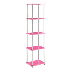 Designs2Go No Tools 5 Tier Tower, Pink
