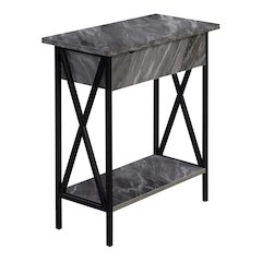 Tucson Flip Top End Table with Charging Station
