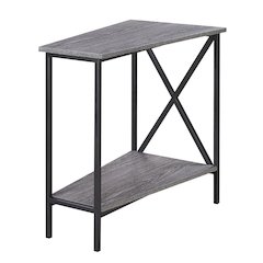 Tucson Wedge End Table with Shelf